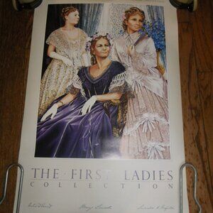 Vintage 1986 The First Wives Collection Poster The Smithsonian Institution
